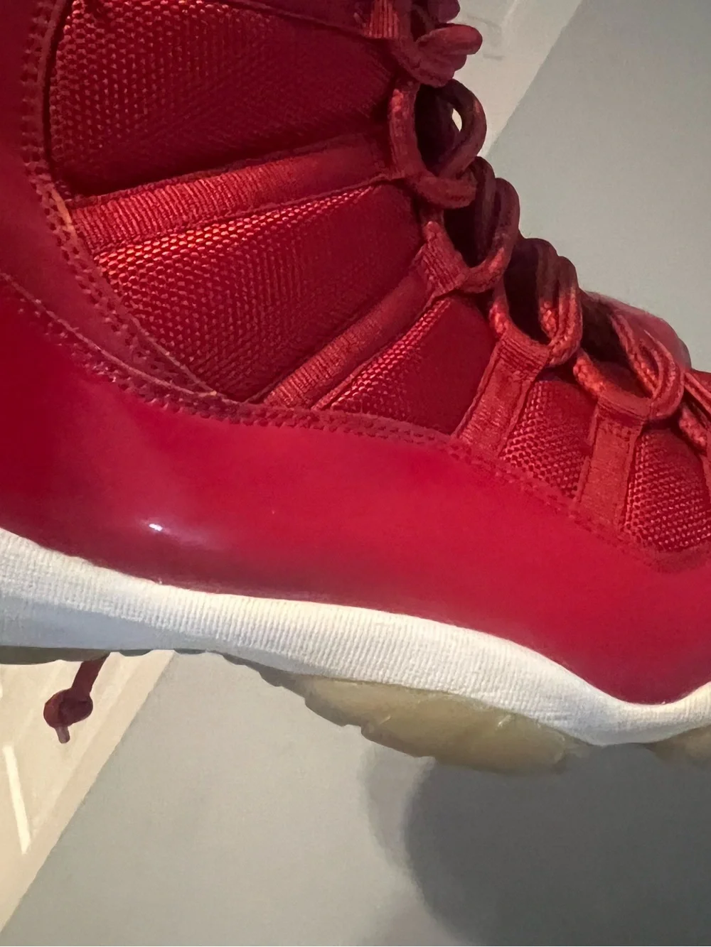 Nike Jordan 11 Concords Red and White